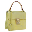 LOUIS VUITTON Monogram Vernis Spring Street Hand Bag Gris M91029 LV Auth ep5954-1