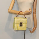 LOUIS VUITTON Monogram Vernis Spring Street Hand Bag Gris M91029 LV Auth ep5954-22