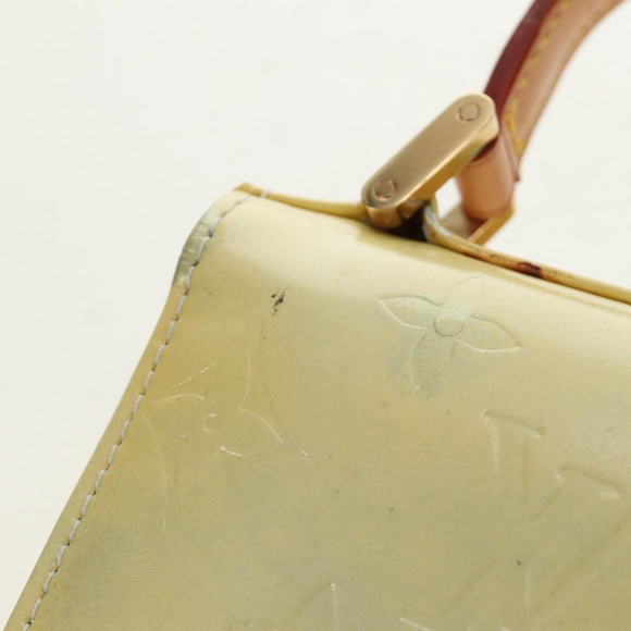 LOUIS VUITTON Monogram Vernis Spring Street Hand Bag Gris M91029 LV Auth ep5954
