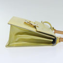 LOUIS VUITTON Monogram Vernis Spring Street Hand Bag Gris M91029 LV Auth ep5954-3