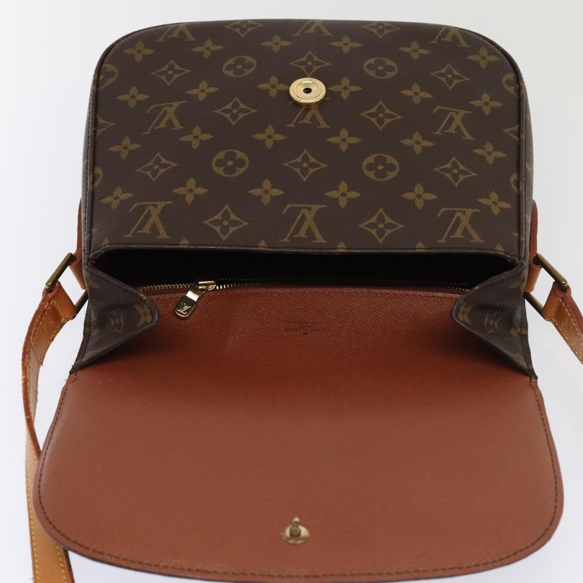 LOUIS VUITTON Monogram Saint Cloud GM Shoulder Bag M51242 LV Auth ep5956