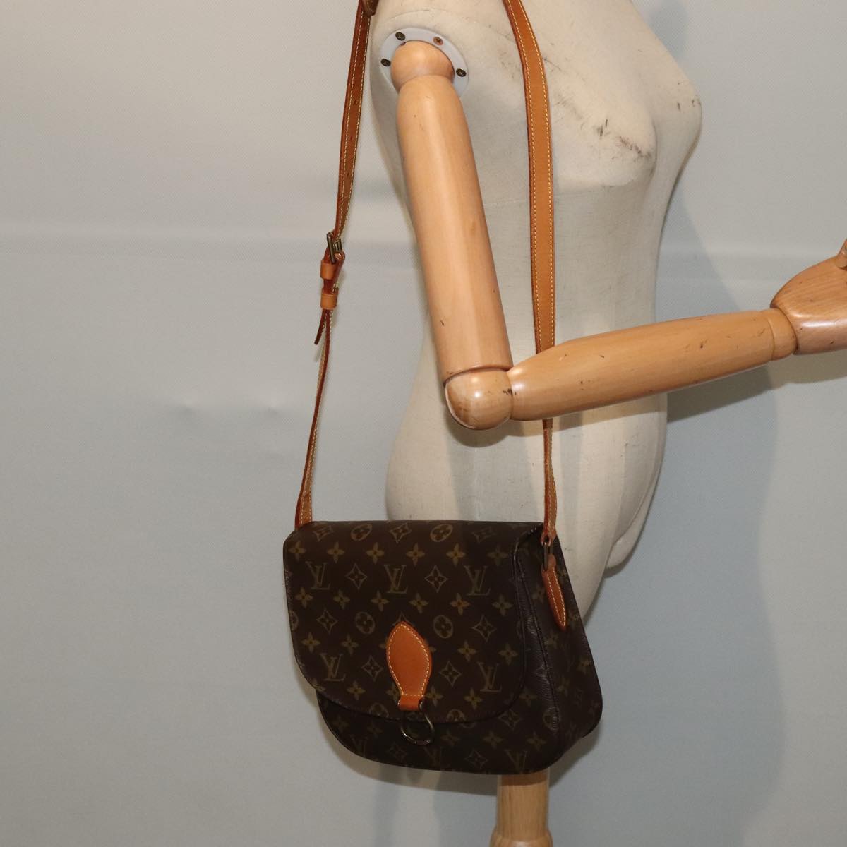 LOUIS VUITTON Monogram Saint Cloud GM Shoulder Bag M51242 LV Auth ep5956