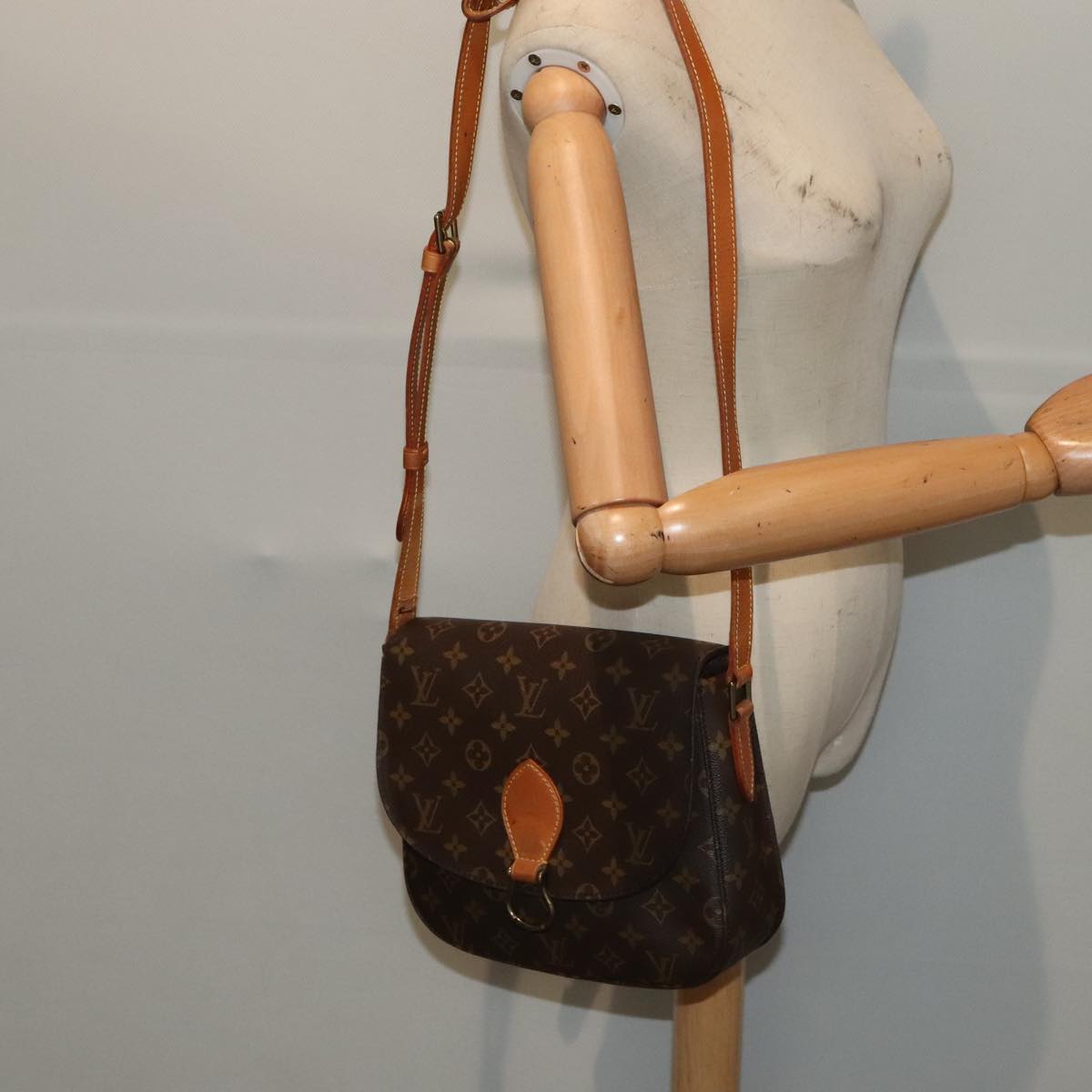 LOUIS VUITTON Monogram Saint Cloud GM Shoulder Bag M51242 LV Auth ep5960