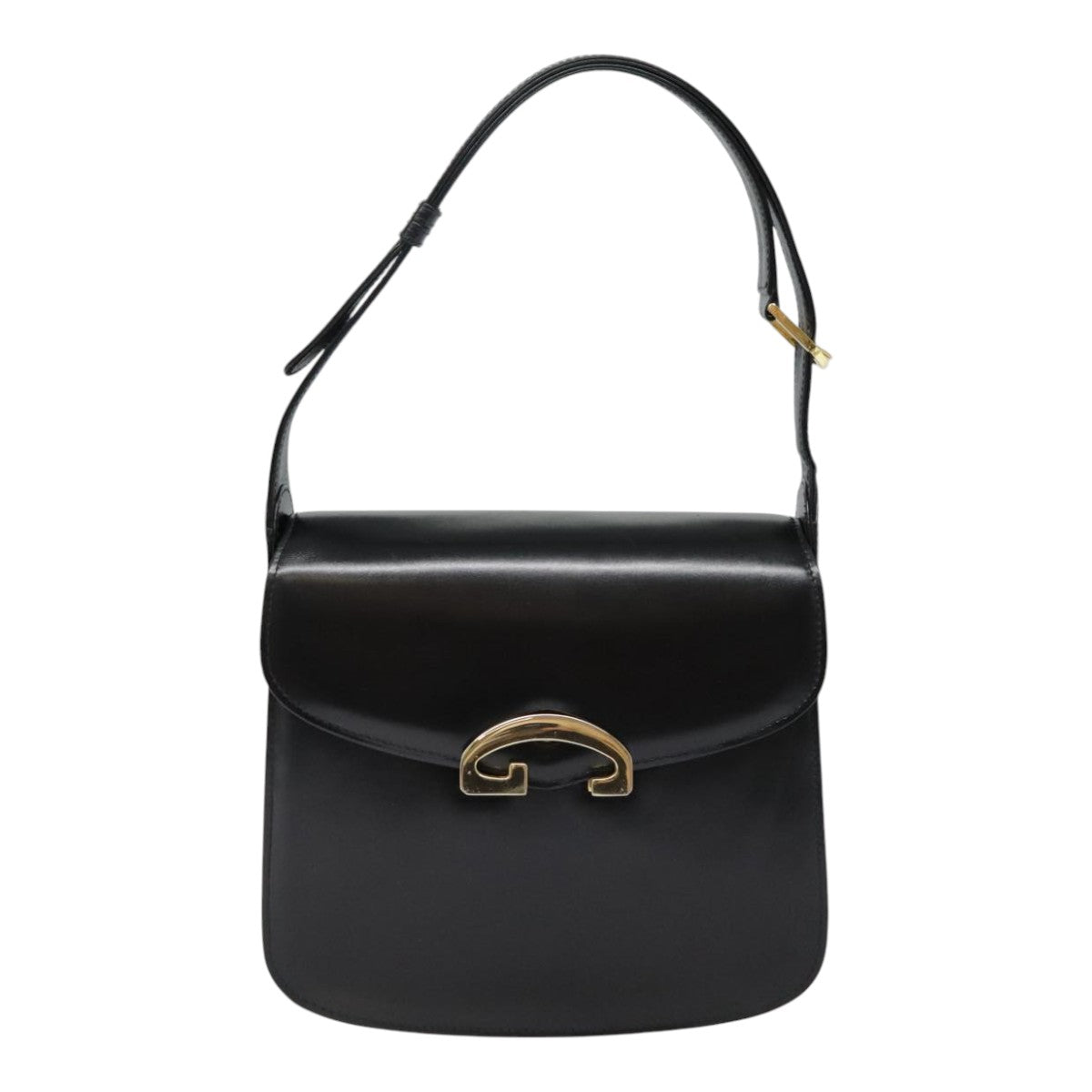 GUCCI Shoulder Bag Leather Black Auth ep5961 - 0