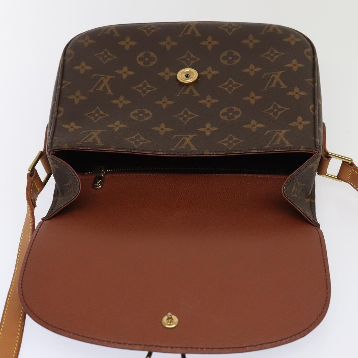 LOUIS VUITTON Monogram Saint Cloud GM Shoulder Bag M51242 LV Auth ep5963