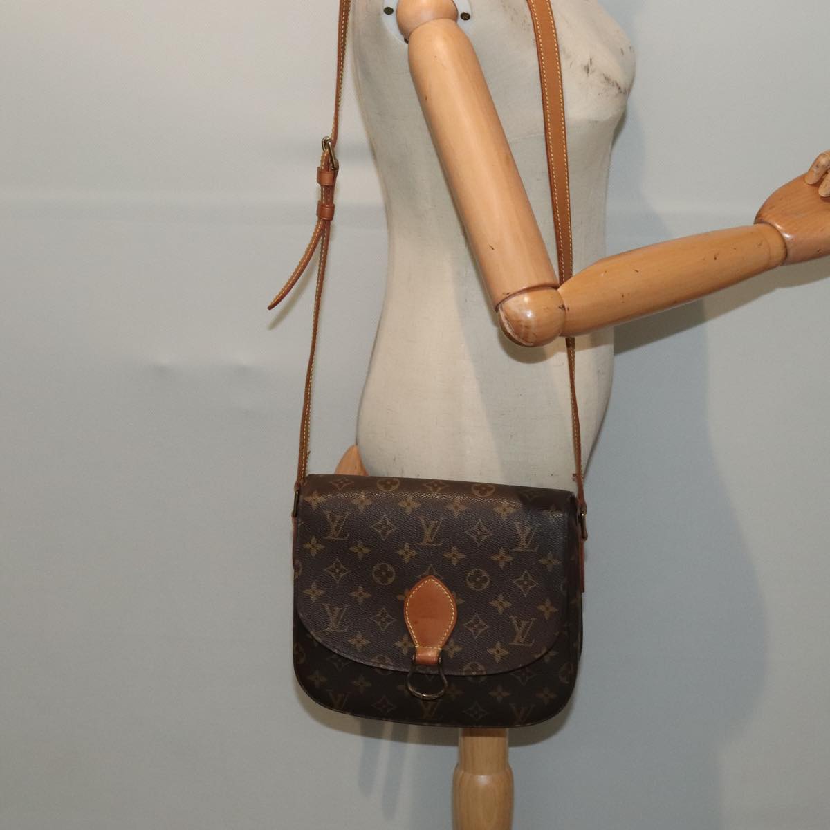 LOUIS VUITTON Monogram Saint Cloud GM Shoulder Bag M51242 LV Auth ep5963