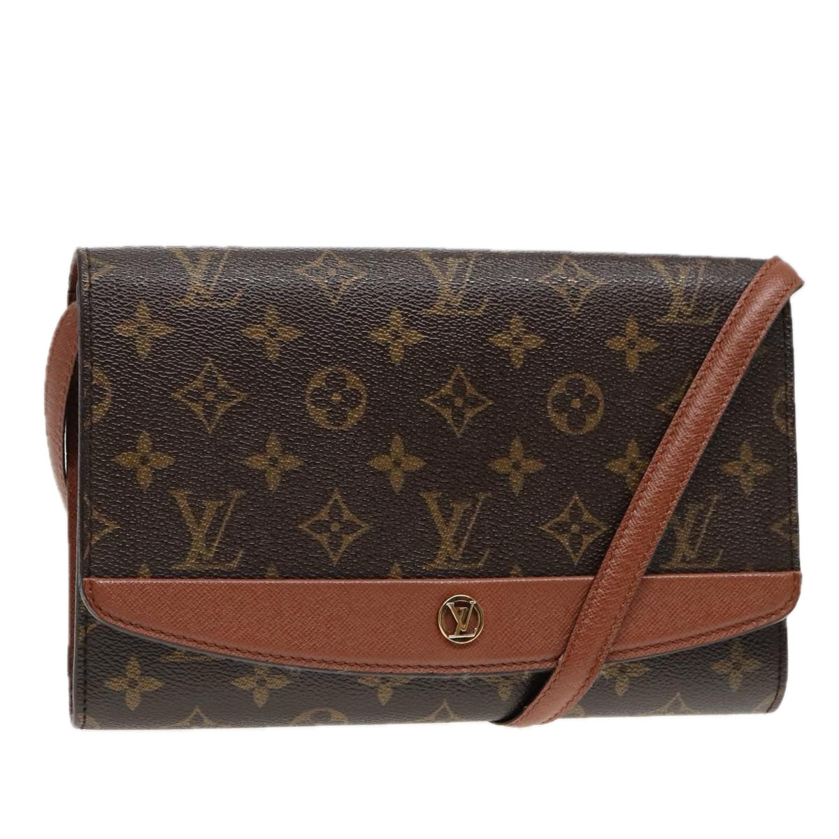 LOUIS VUITTON Monogram Bordeaux 24 Shoulder Bag M51798 LV Auth ep5965