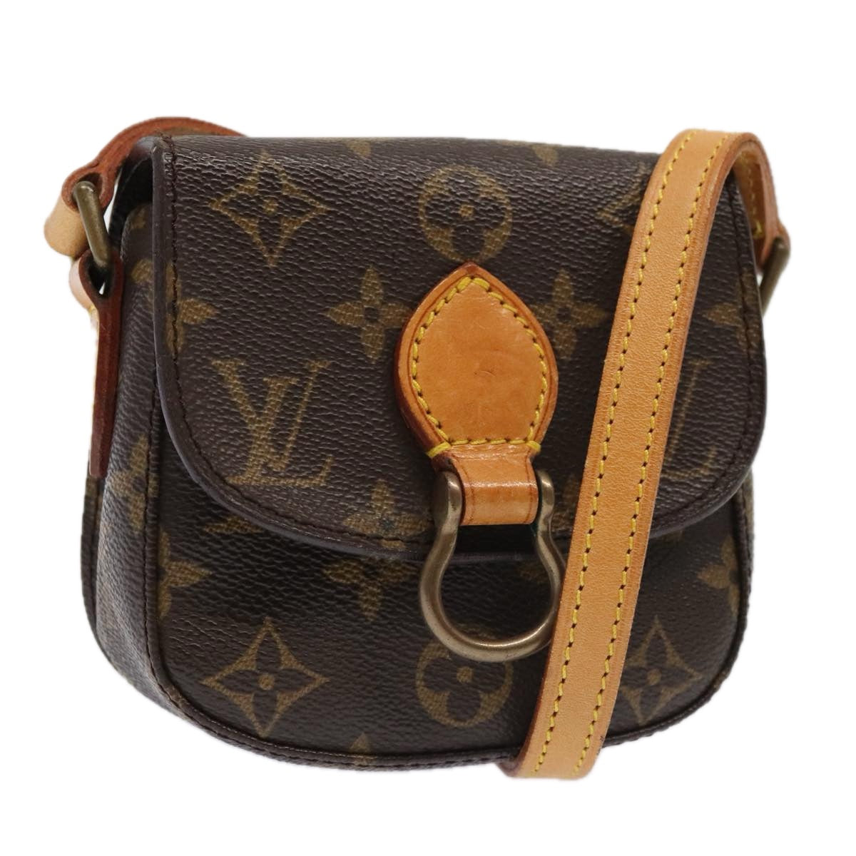 LOUIS VUITTON Monogram Bebe Monogram Saint Cloud Bag M51245 LV Auth ep5966