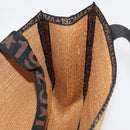 FENDI Tote Bag Straw Beige Auth ep5982-20
