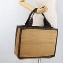 FENDI Tote Bag Straw Beige Auth ep5982-21