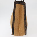 FENDI Tote Bag Straw Beige Auth ep5982-4