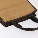 FENDI Tote Bag Straw Beige Auth ep5982-6