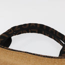 FENDI Tote Bag Straw Beige Auth ep5982-8