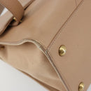 SAINT LAURENT Handtas Leer 2-weg Beige Goud 313499 Auth ep5999-16