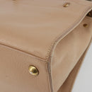 SAINT LAURENT Handtas Leer 2-weg Beige Goud 313499 Auth ep5999-10