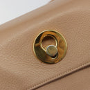 SAINT LAURENT Handtas Leer 2-weg Beige Goud 313499 Auth ep5999-19