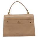 SAINT LAURENT Handtas Leer 2-weg Beige Goud 313499 Auth ep5999-2