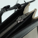 BALENCIAGA Shoulder Bag Canvas Black White 339937 Auth ep6004-10