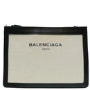 BALENCIAGA Shoulder Bag Canvas Black White 339937 Auth ep6004-13