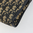 Christian Dior Trotter Canvas Shoulder Bag Navy Auth ep6005-13