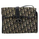 Christian Dior Trotter Canvas Shoulder Bag Navy Auth ep6005-2