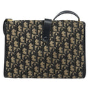 Christian Dior Trotter Canvas Shoulder Bag Navy Auth ep6005-3