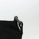 FENDI Zucca Canvas Shoulder Bag Nylon Black Silver Auth ep6025-17