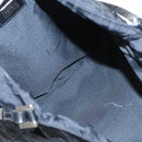 FENDI Zucca Canvas Shoulder Bag Nylon Black Silver Auth ep6025-11