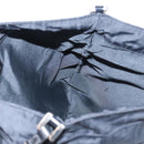 FENDI Zucca Canvas Shoulder Bag Nylon Black Silver Auth ep6025-19