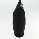 FENDI Zucca Canvas Shoulder Bag Nylon Black Silver Auth ep6025-3