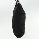 FENDI Zucca Canvas Shoulder Bag Nylon Black Silver Auth ep6025-4