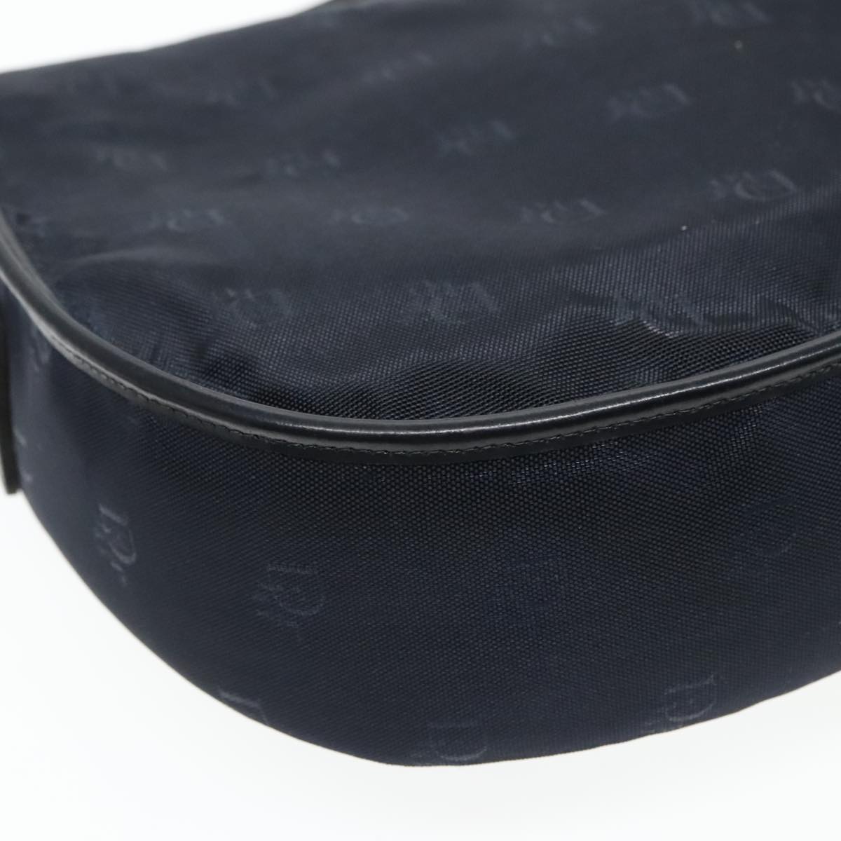 Christian Dior Canvas Shoulder Bag Navy Auth ep6030