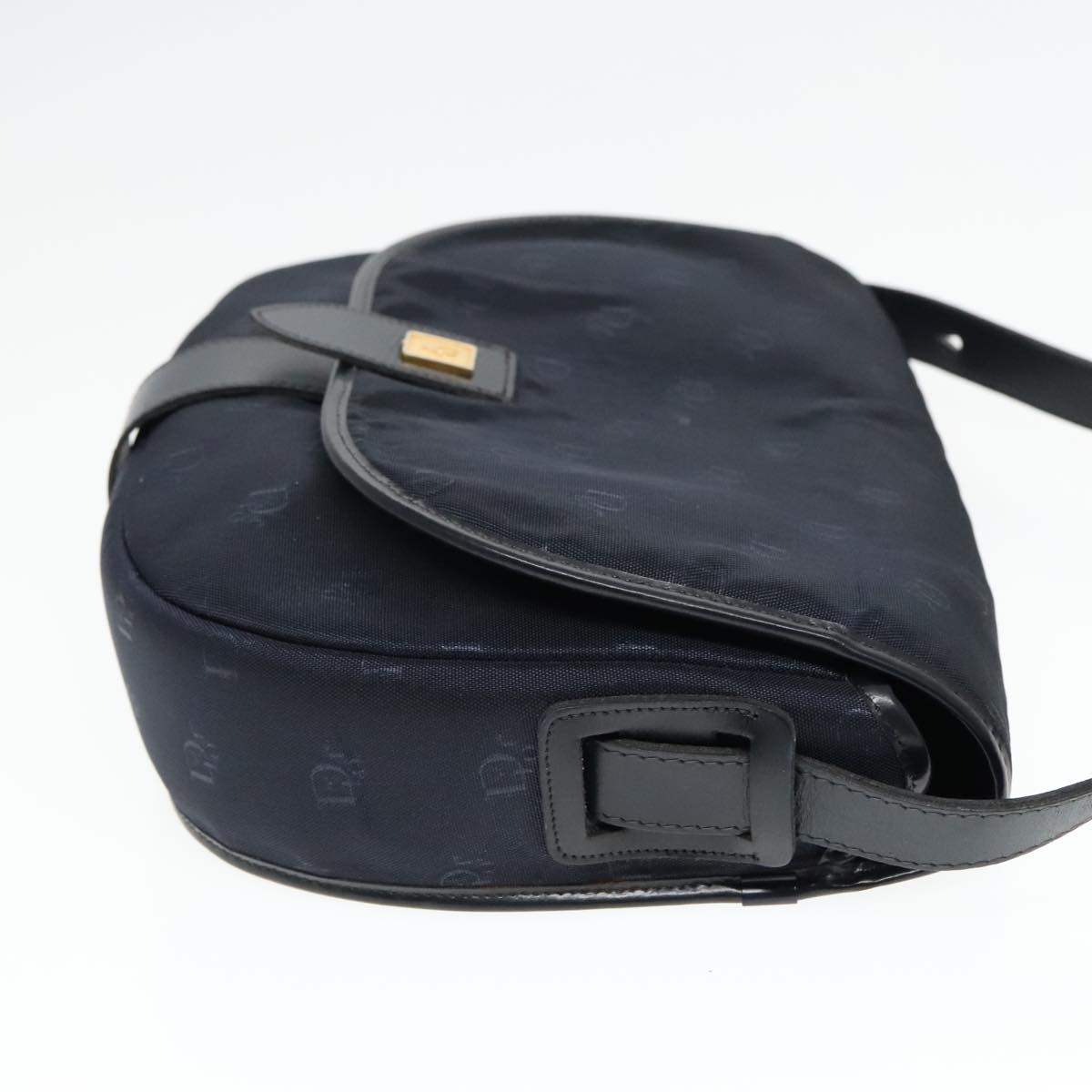 Christian Dior Canvas Shoulder Bag Navy Auth ep6030