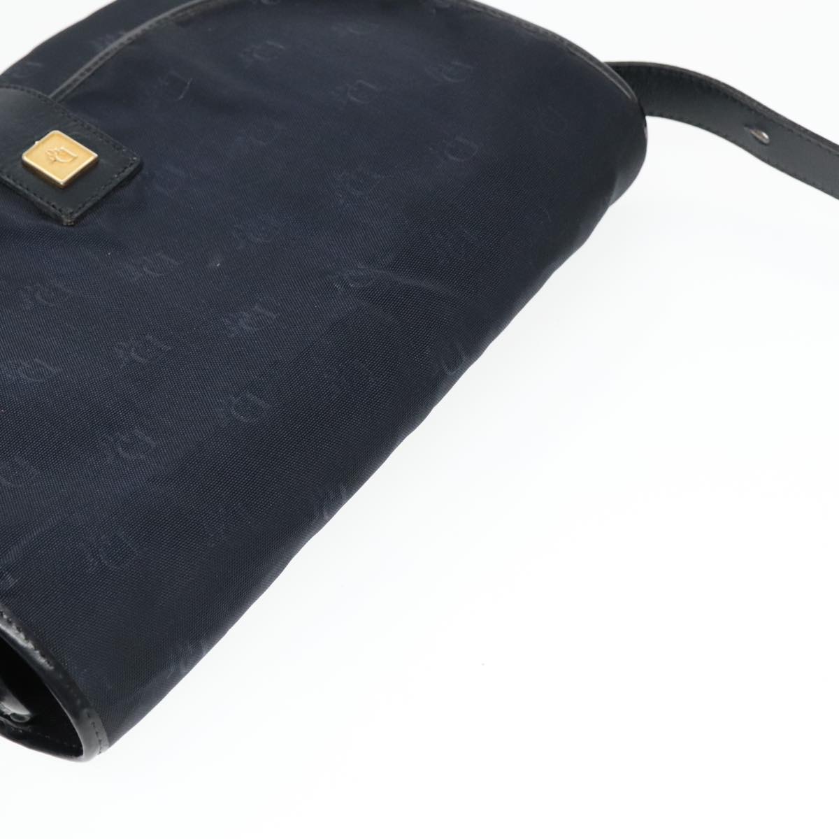 Christian Dior Canvas Shoulder Bag Navy Auth ep6030