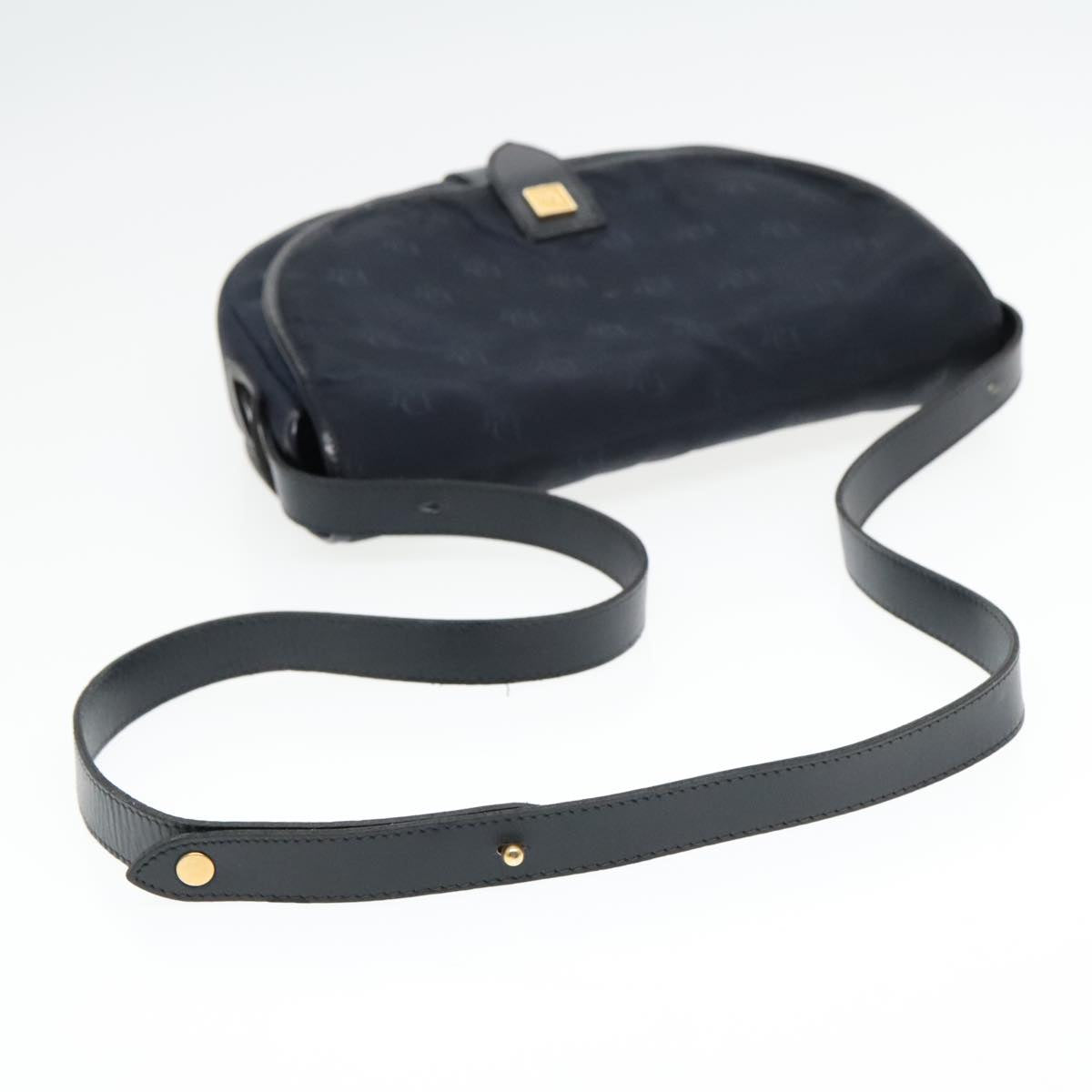 Christian Dior Canvas Shoulder Bag Navy Auth ep6030