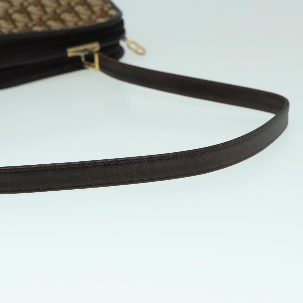 Christian Dior Trotter Canvas Shoulder Bag Brown Auth ep6037