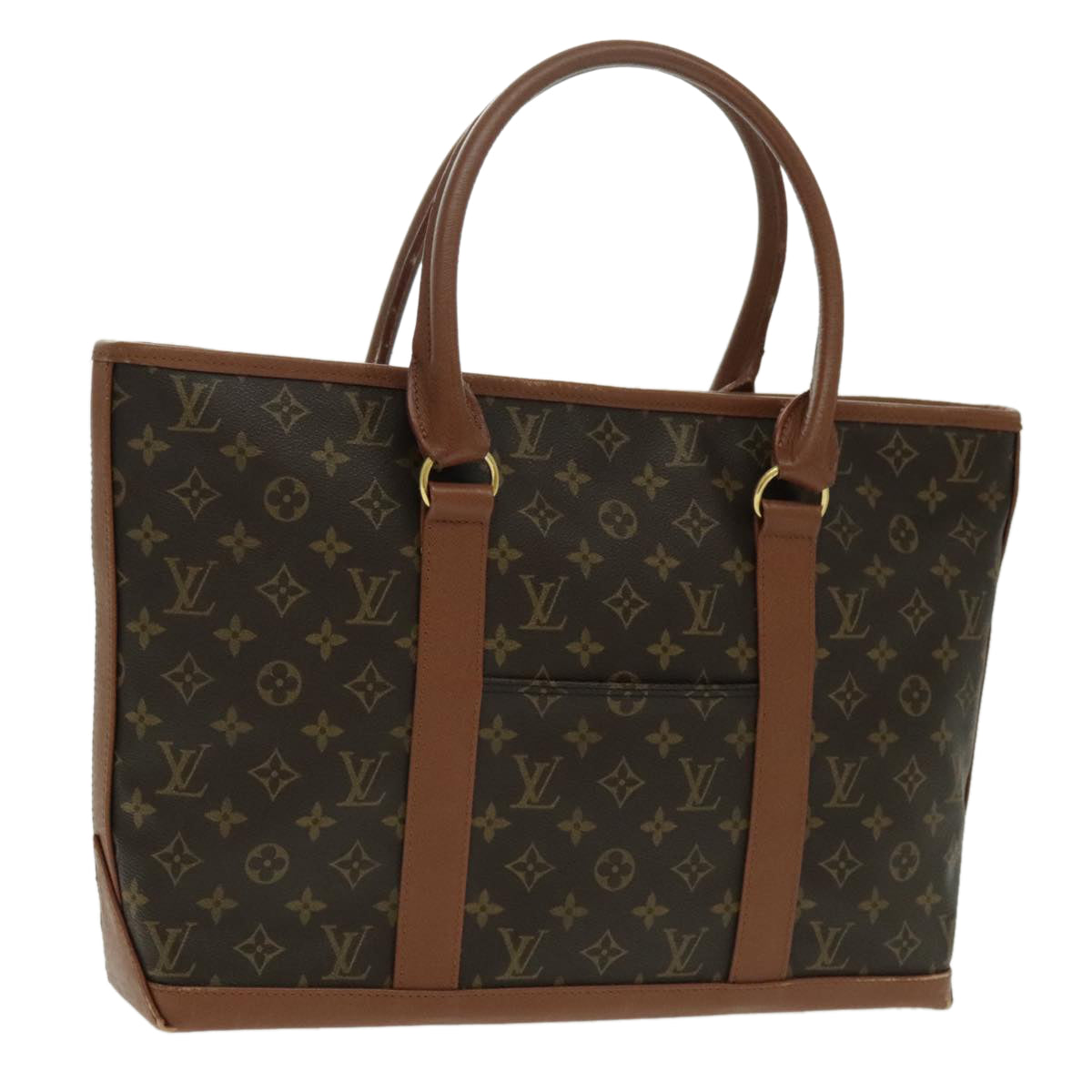 LOUIS VUITTON Monogram Sac Weekend PM Tote Bag M42425 LV Auth ep6056