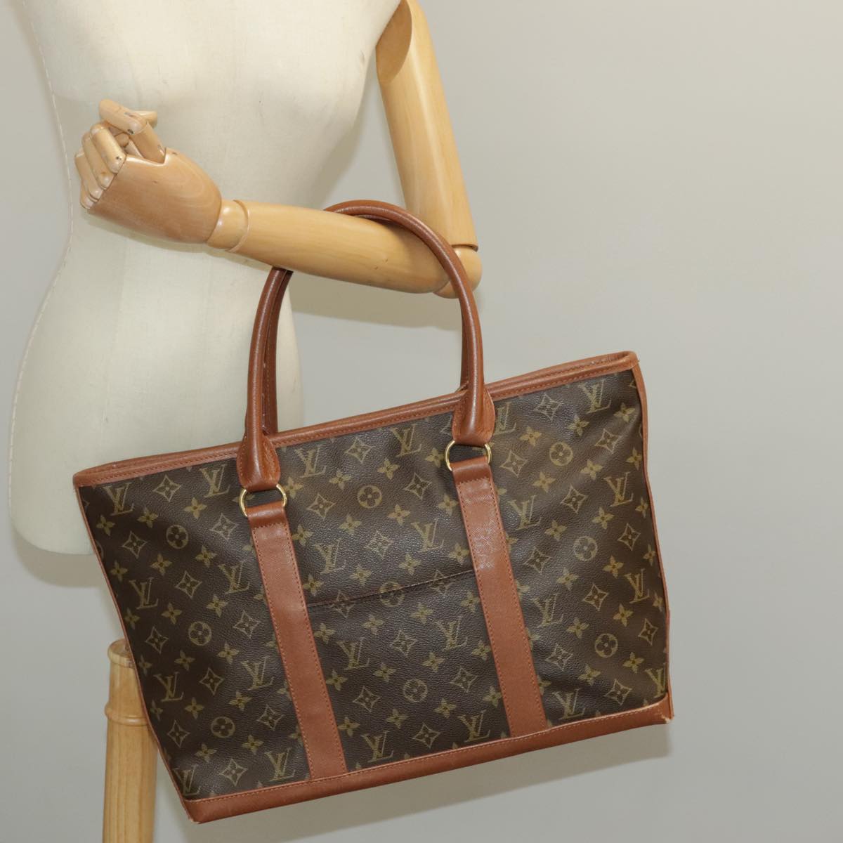 LOUIS VUITTON Monogram Sac Weekend PM Tote Bag M42425 LV Auth ep6056