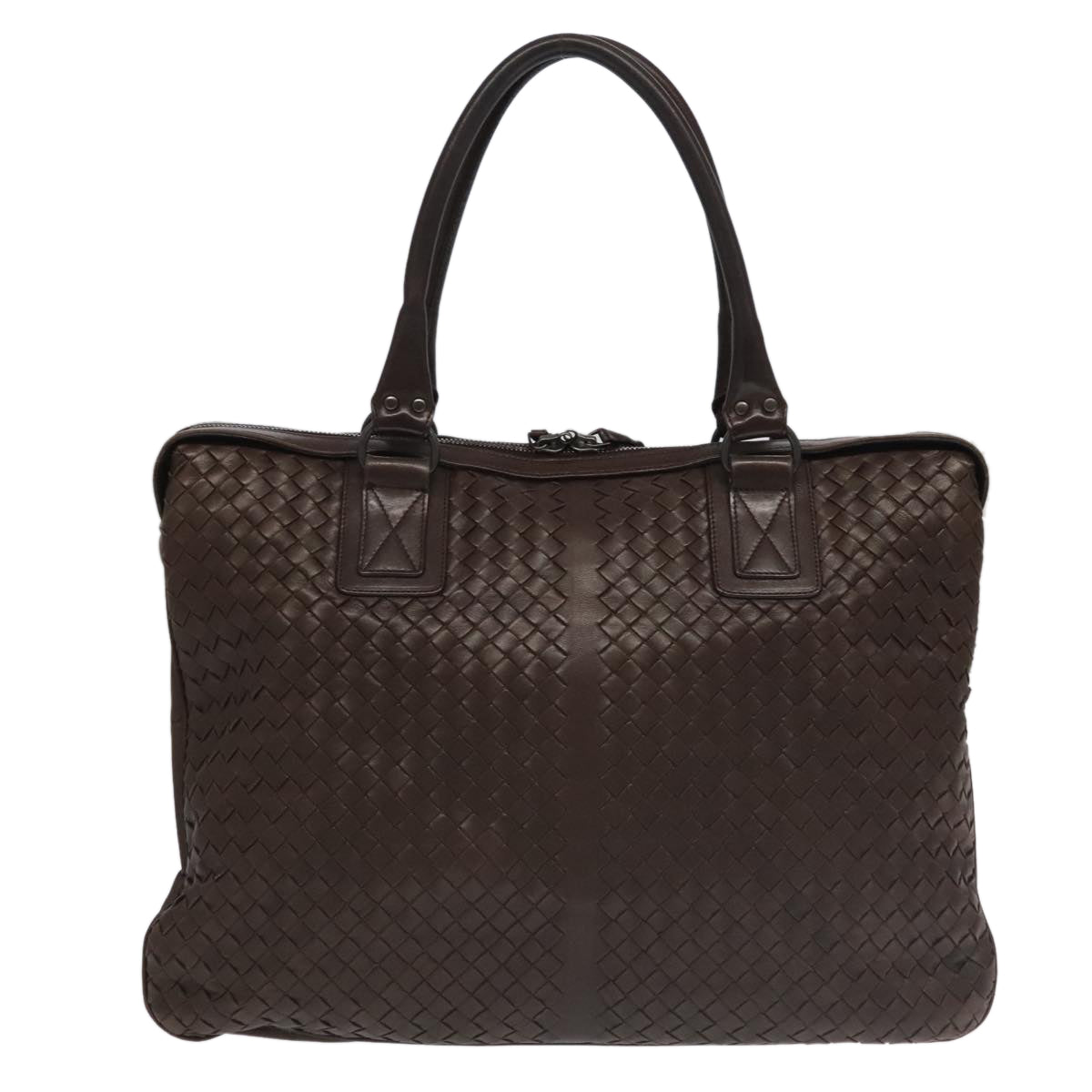 BOTTEGA VENETA INTRECCIATO Hand Bag Leather Black Auth ep6081 - 0