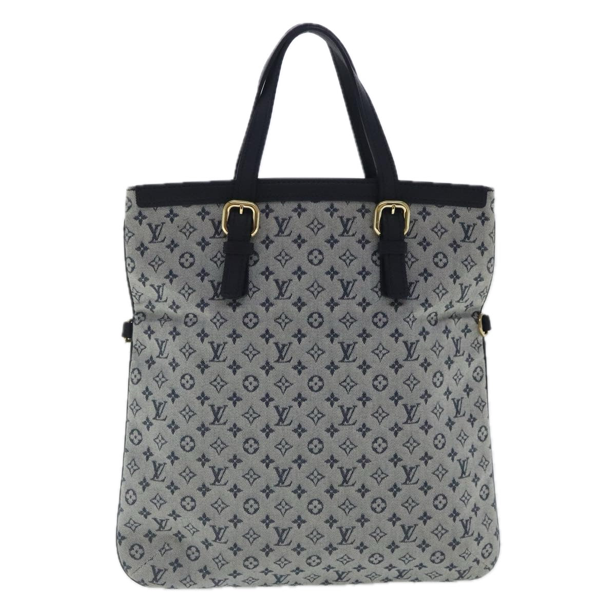 LOUIS VUITTON Monogram Mini Françoise Tote Bag 2way Blue M92208 LV Auth ep6118