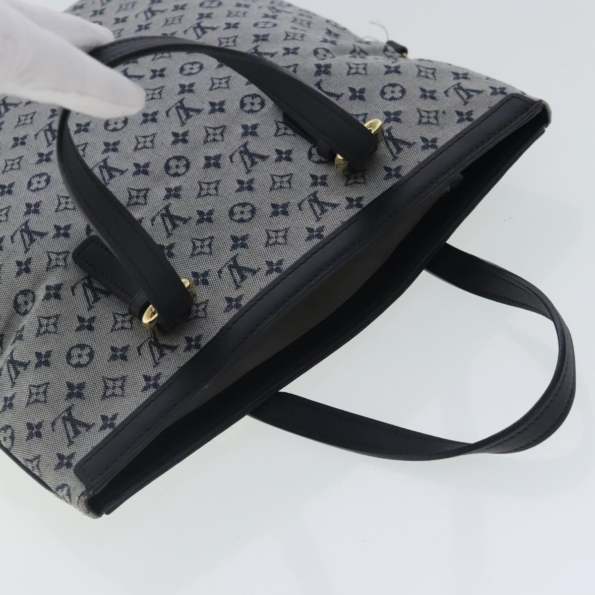 LOUIS VUITTON Monogram Mini Françoise Tote Bag 2way Blue M92208 LV Auth ep6118