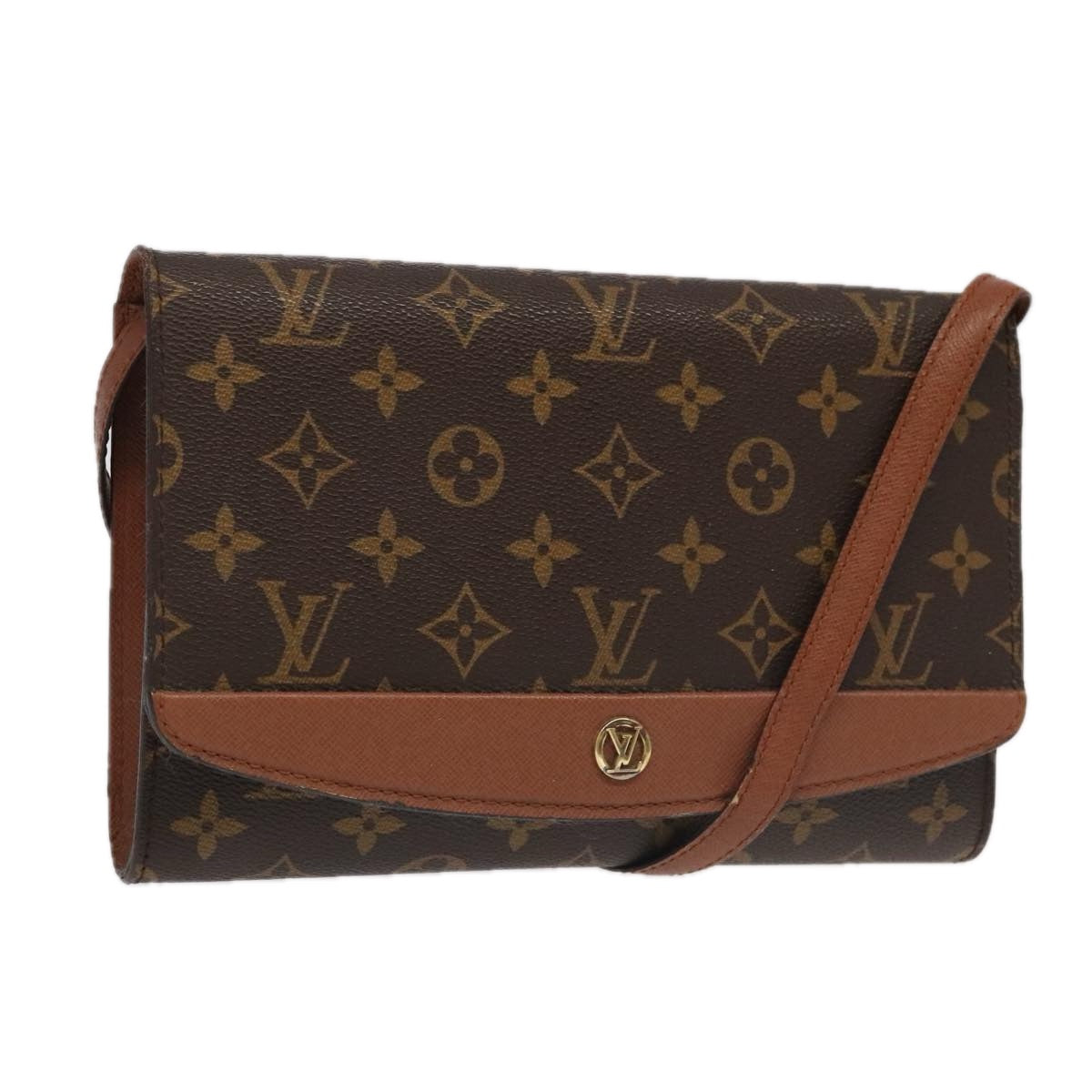 LOUIS VUITTON Monogram Bordeaux 24 Shoulder Bag M51798 LV Auth ep6120