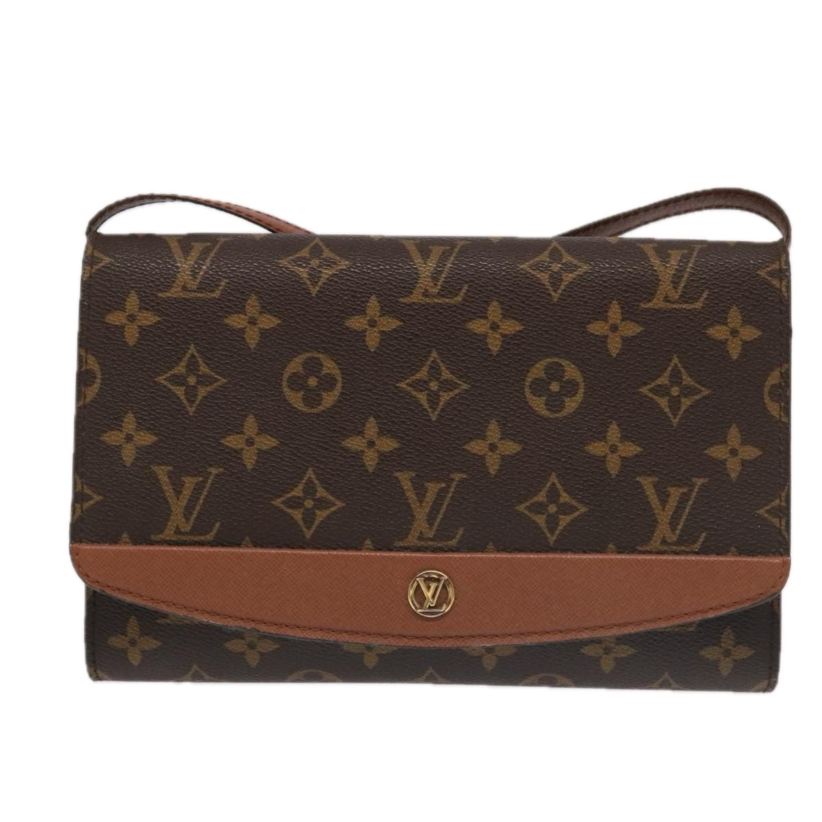 LOUIS VUITTON Monogram Bordeaux 24 Shoulder Bag M51798 LV Auth ep6120