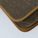 GUCCI Shoulder Bag Canvas Leather Brown Gold Auth ep6137-16