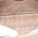 GUCCI Shoulder Bag Canvas Leather Brown Gold Auth ep6137-10