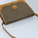 GUCCI Shoulder Bag Canvas Leather Brown Gold Auth ep6137-6