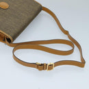 GUCCI Shoulder Bag Canvas Leather Brown Gold Auth ep6137-7