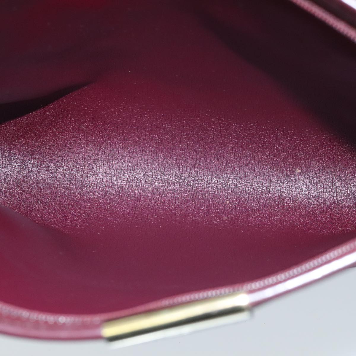 Christian Dior Shoulder Bag Nylon Leather Wine Red Gold Auth ep6143