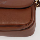 Burberrys Shoulder Bag Leather Gold Brown Auth ep6147-14
