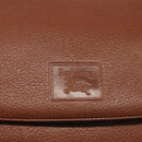 Burberrys Shoulder Bag Leather Gold Brown Auth ep6147-18